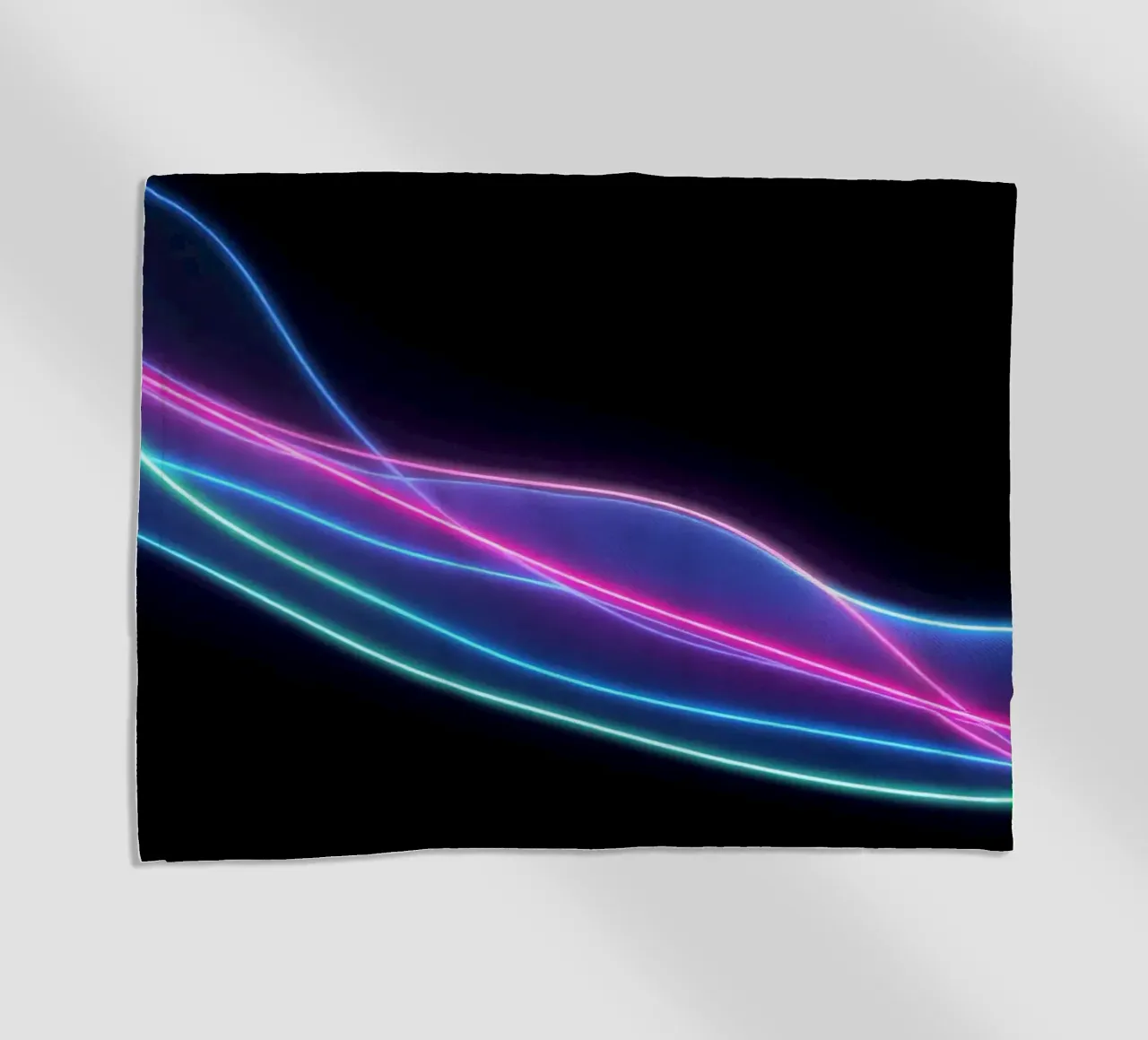 abstract background featuring colorful flowing lines, waves beach towel by DesignDoodle