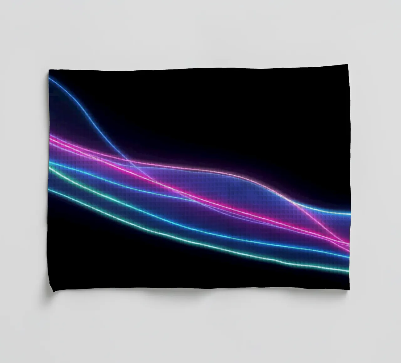 Sfondo astratto con linee colorate e fluide, onde canovaccio da cucina da DesignDoodle