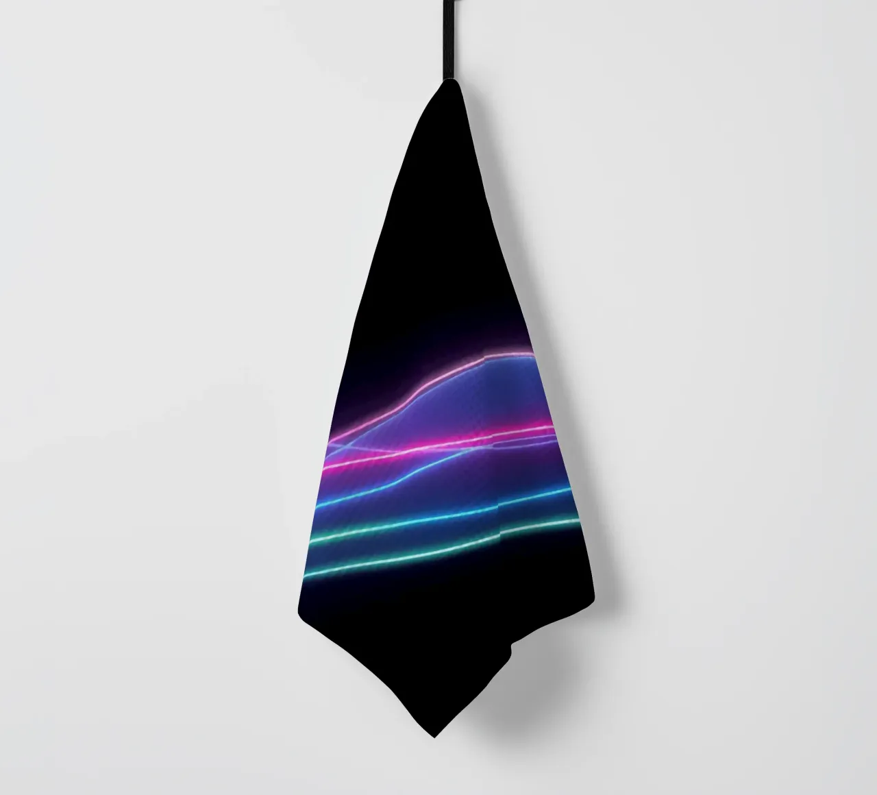 Sfondo astratto con linee colorate e fluide, onde canovaccio da cucina da DesignDoodle