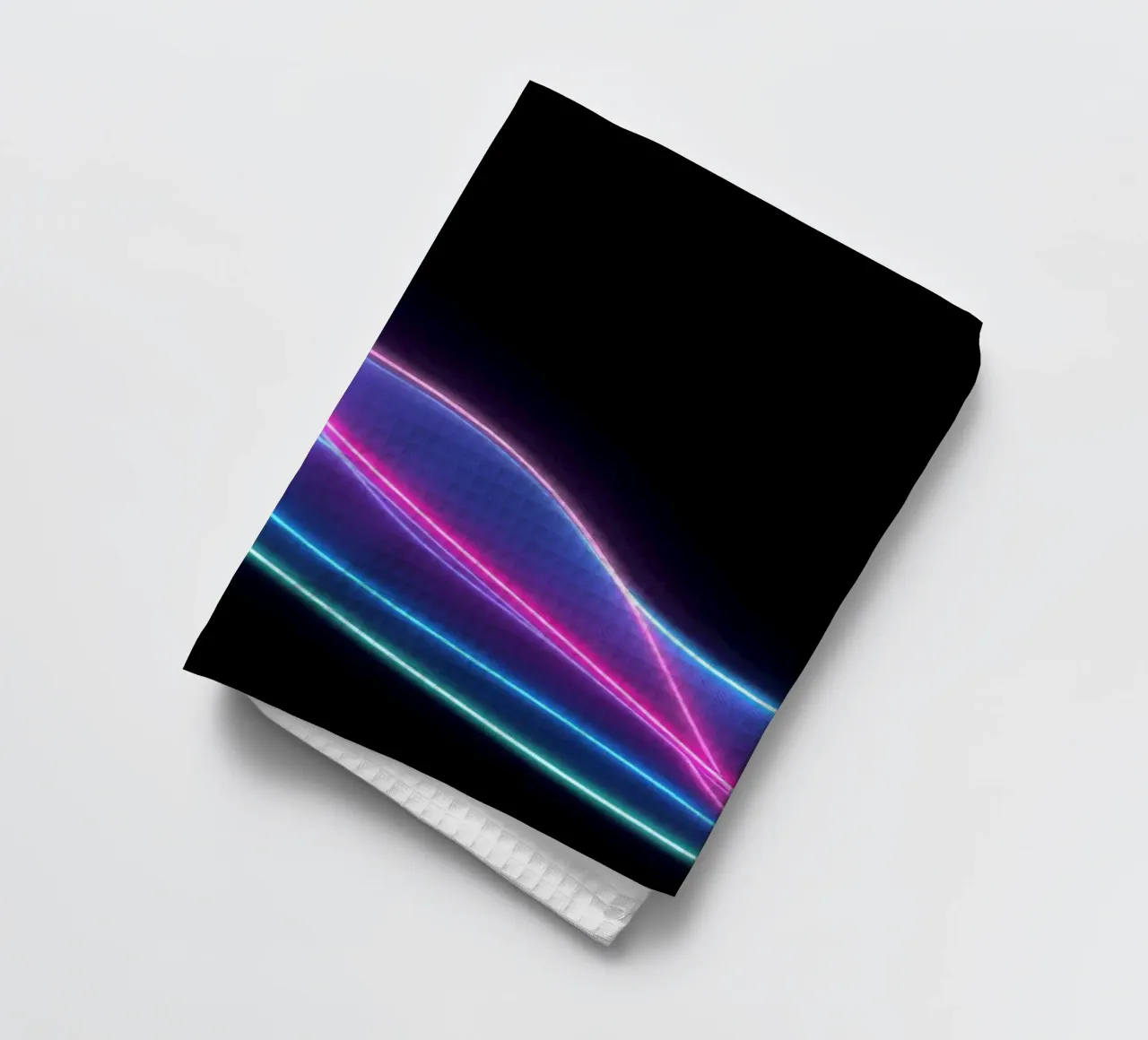 Sfondo astratto con linee colorate e fluide, onde canovaccio da cucina da DesignDoodle