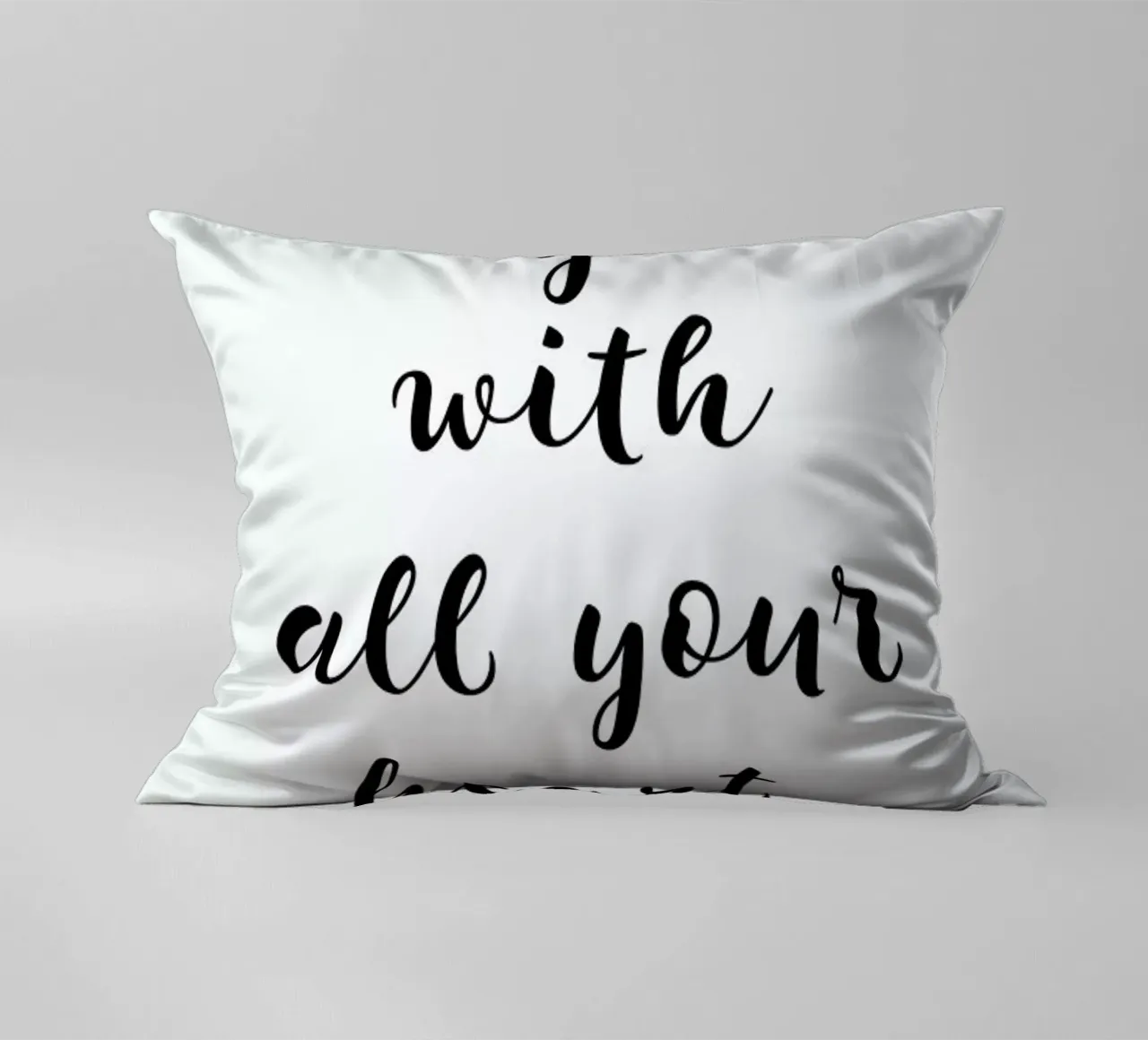All Your Heart cuscino da typed
