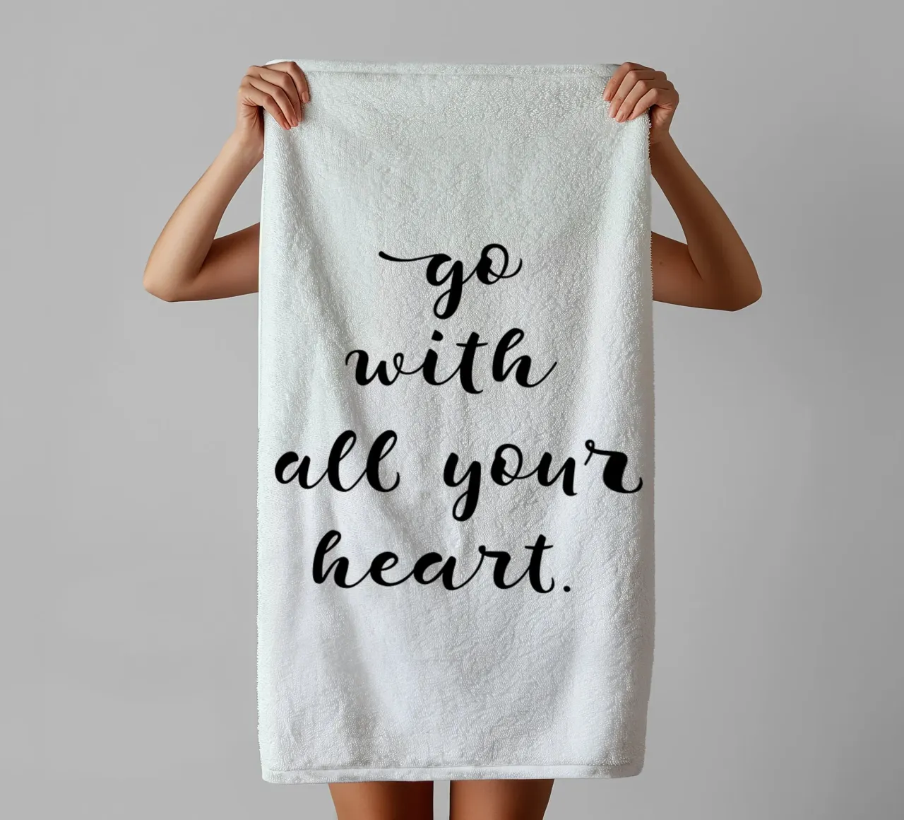 All Your Heart asciugamano da bagno da typed