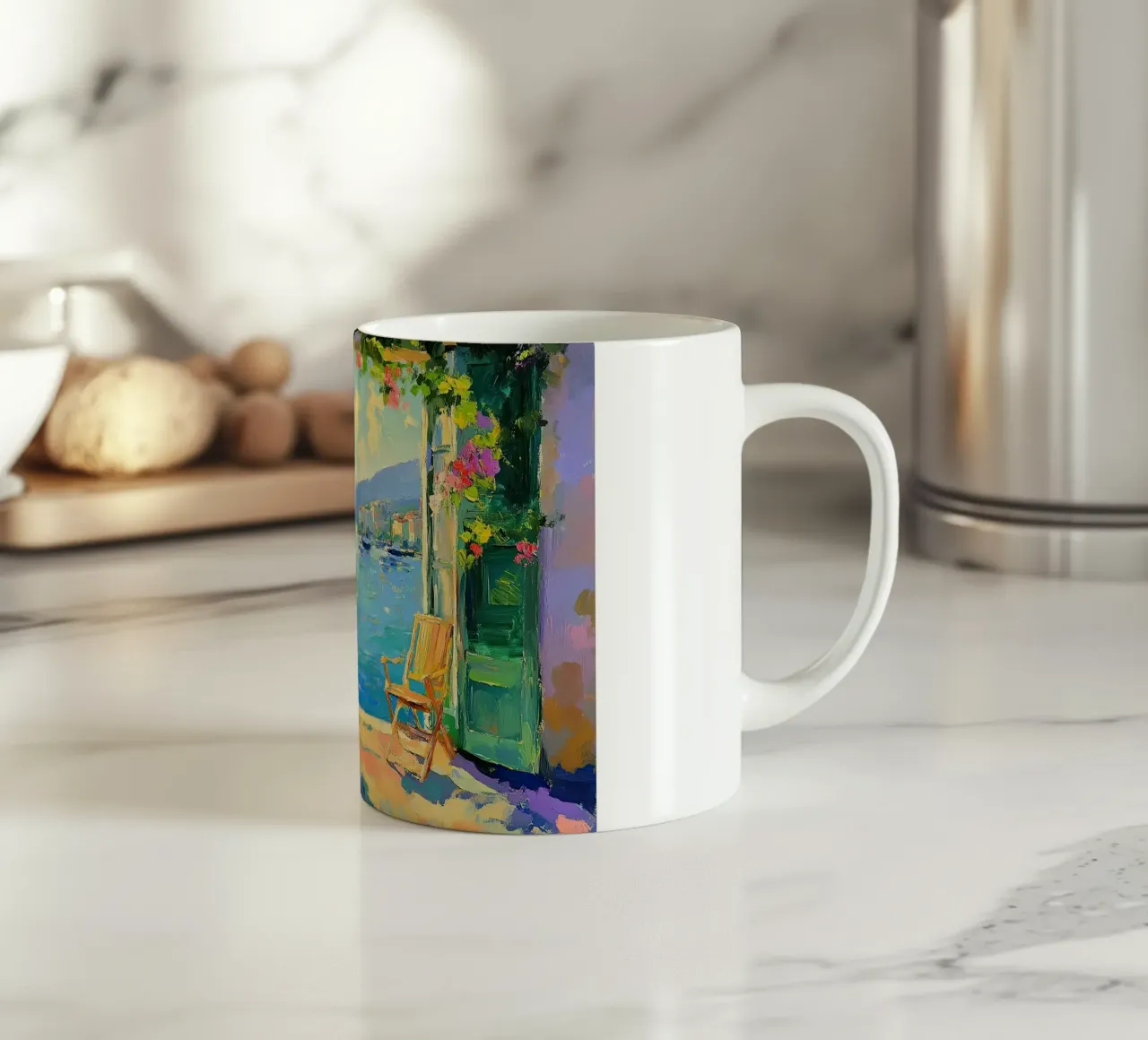 Henri Matisse ispira la "Danza dei colori". tazza in ceramica da Nikis Art Studio