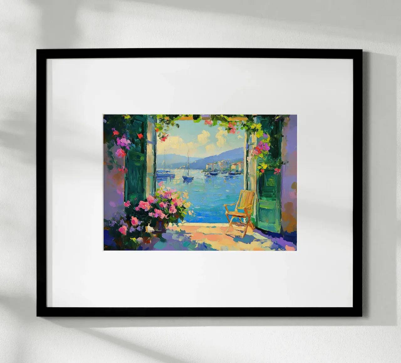 Henri Matisse ispira la "Danza dei colori". poster con telaio in legno da Nikis Art Studio