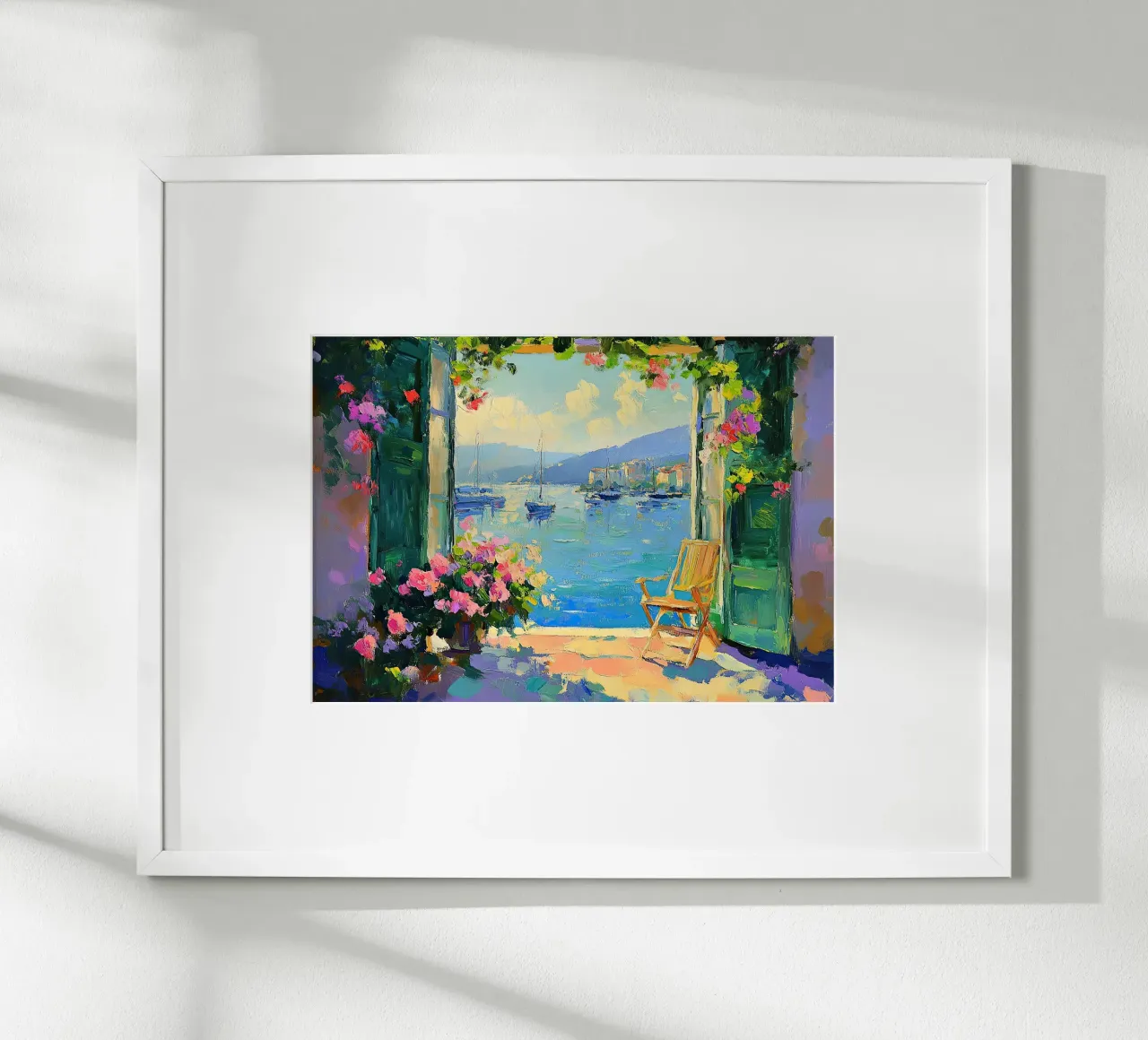 Henri Matisse ispira la "Danza dei colori". poster con telaio in legno da Nikis Art Studio