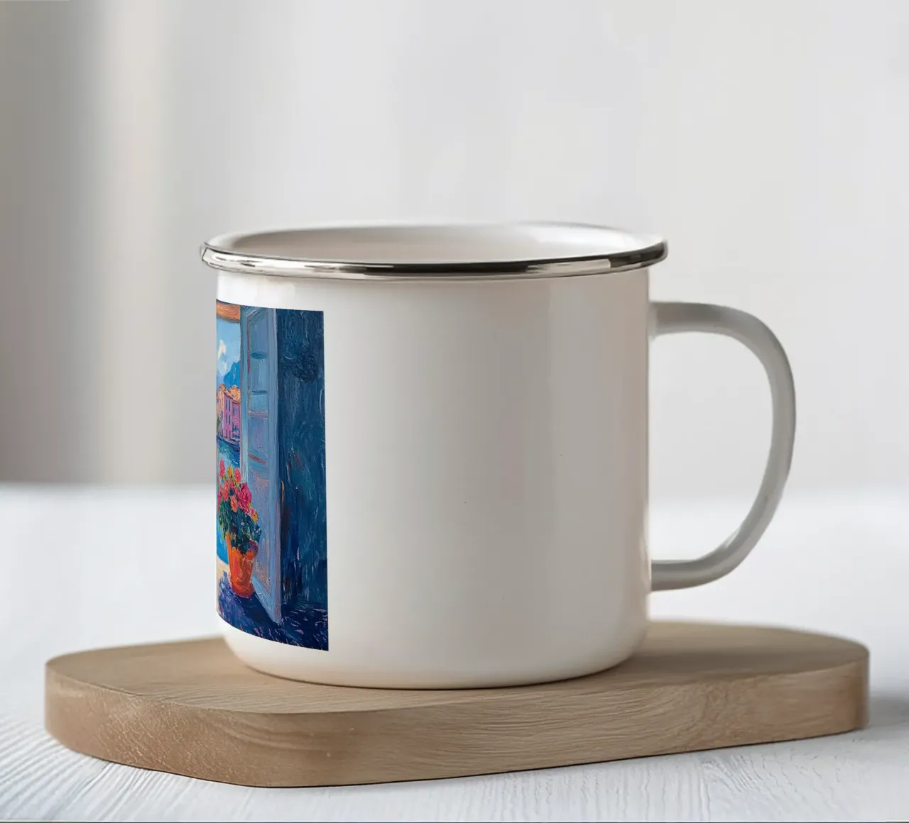 Henri Matisse ispira "La gioia di vivere tazza in smalto da Nikis Art Studio