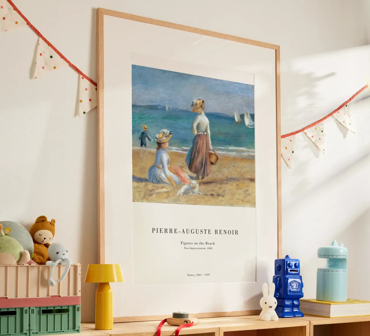 Renoir - Figure sulla spiaggia 1890 poster da Old Masters