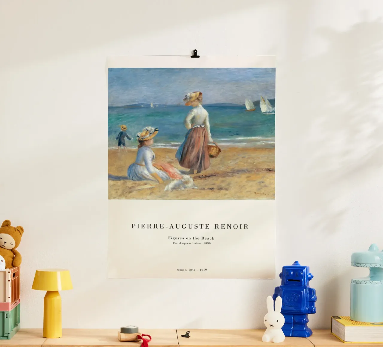 Renoir - Figure sulla spiaggia 1890 poster da Old Masters