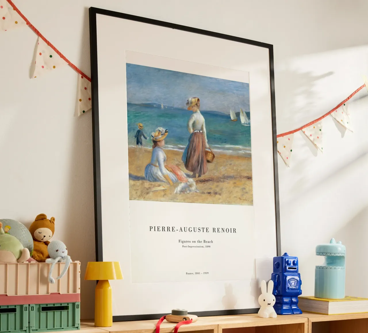 Renoir - Figure sulla spiaggia 1890 poster da Old Masters