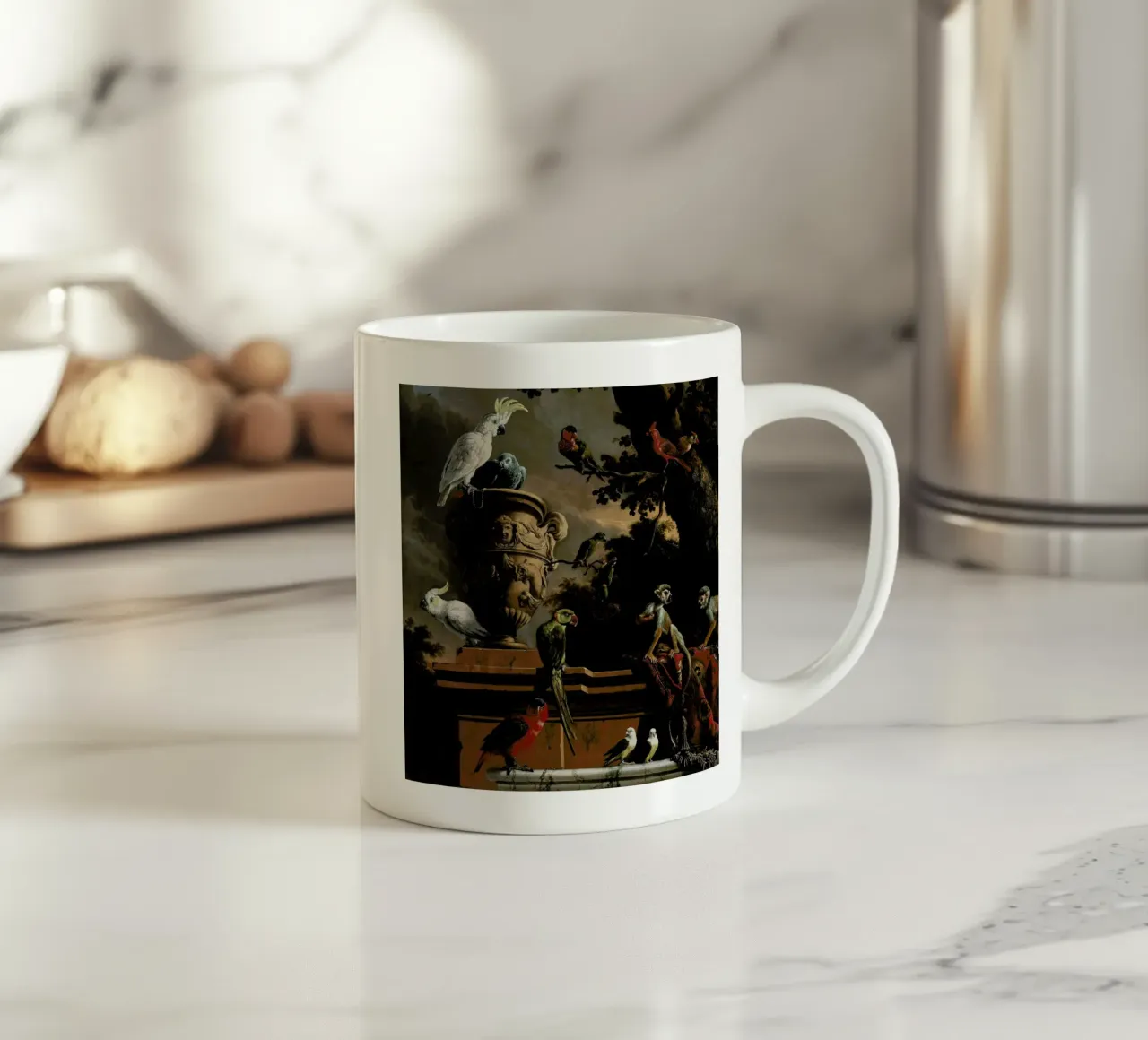 Birds and Monkeys tazza in ceramica da Astër