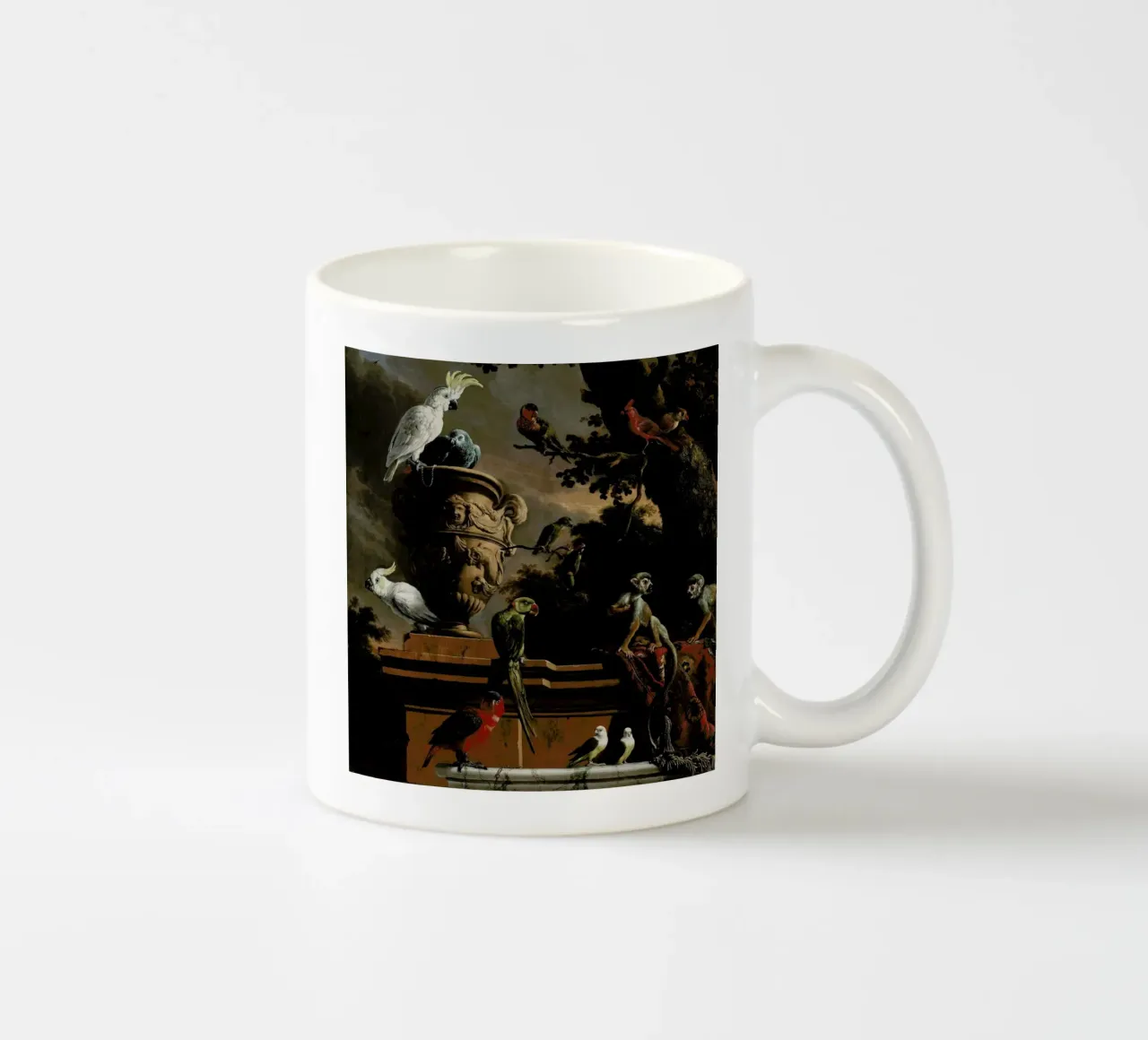 Birds and Monkeys tazza in ceramica da Astër