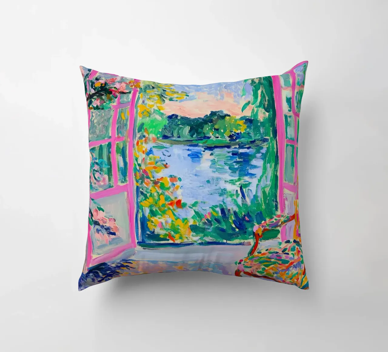 Henri Matisse ispira "Nel giardino del fauvismo". cuscino da ArtByNiki