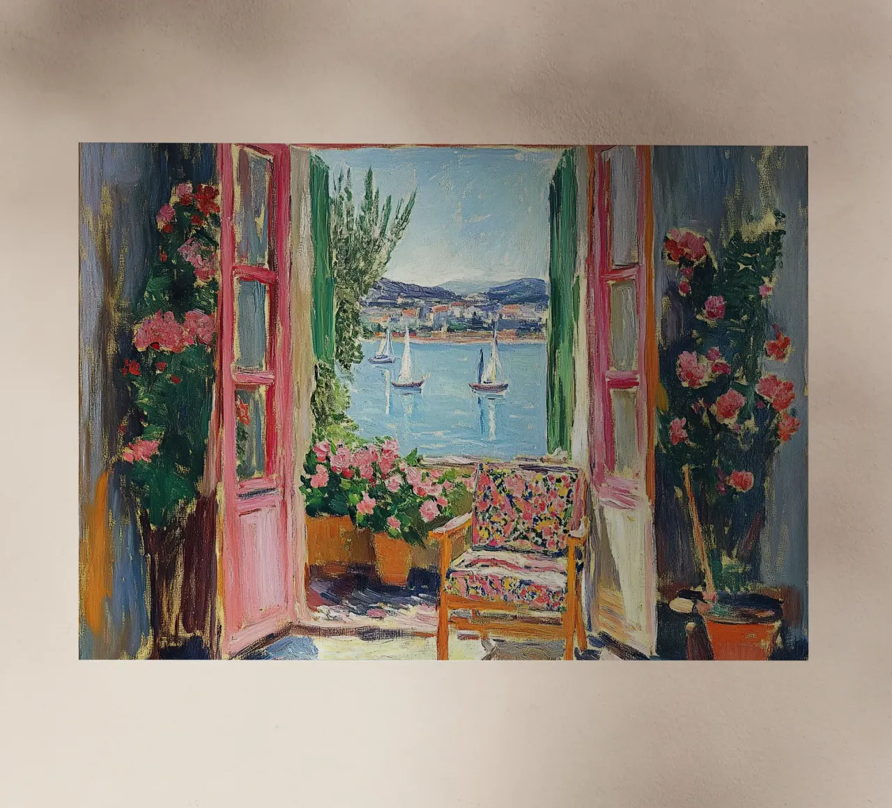 Matisse inspiriert "Sonnenlicht in Nizza" Backlit Folie von ArtByNiki