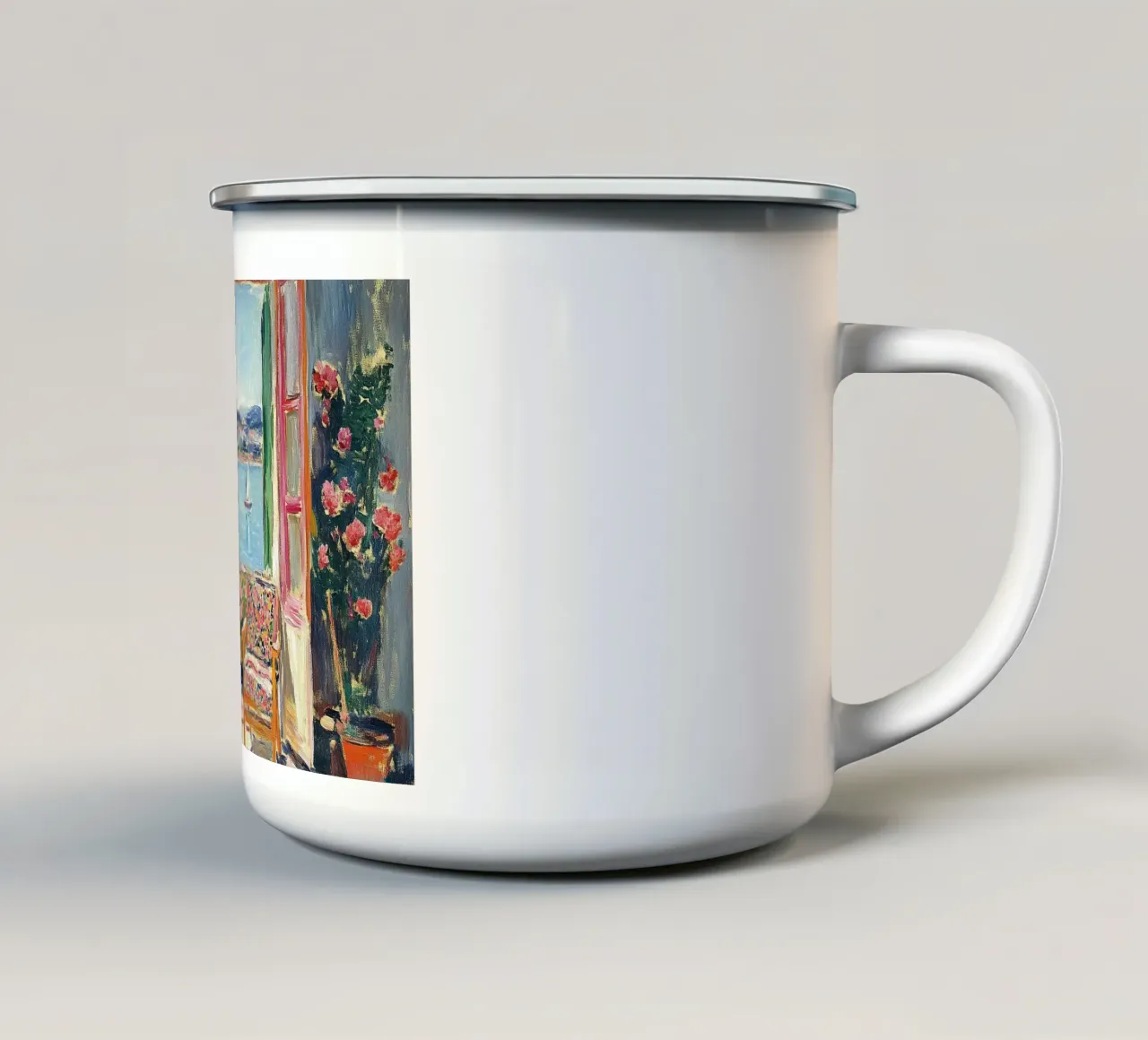 Matisse ispira "La luce del sole a Nizza tazza in smalto da ArtByNiki