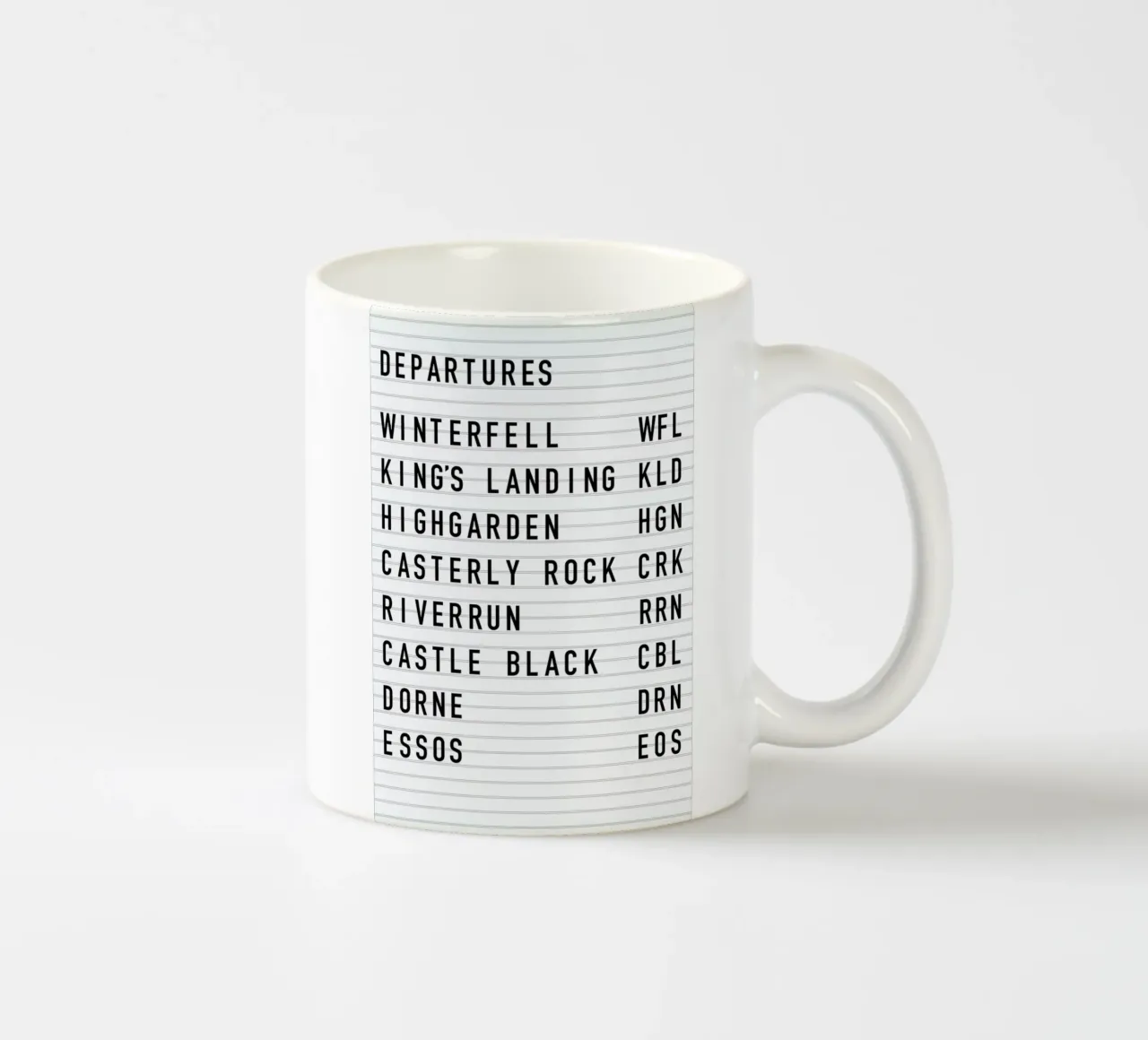 Game of Thrones Destinations tazza in ceramica da daylight design studio