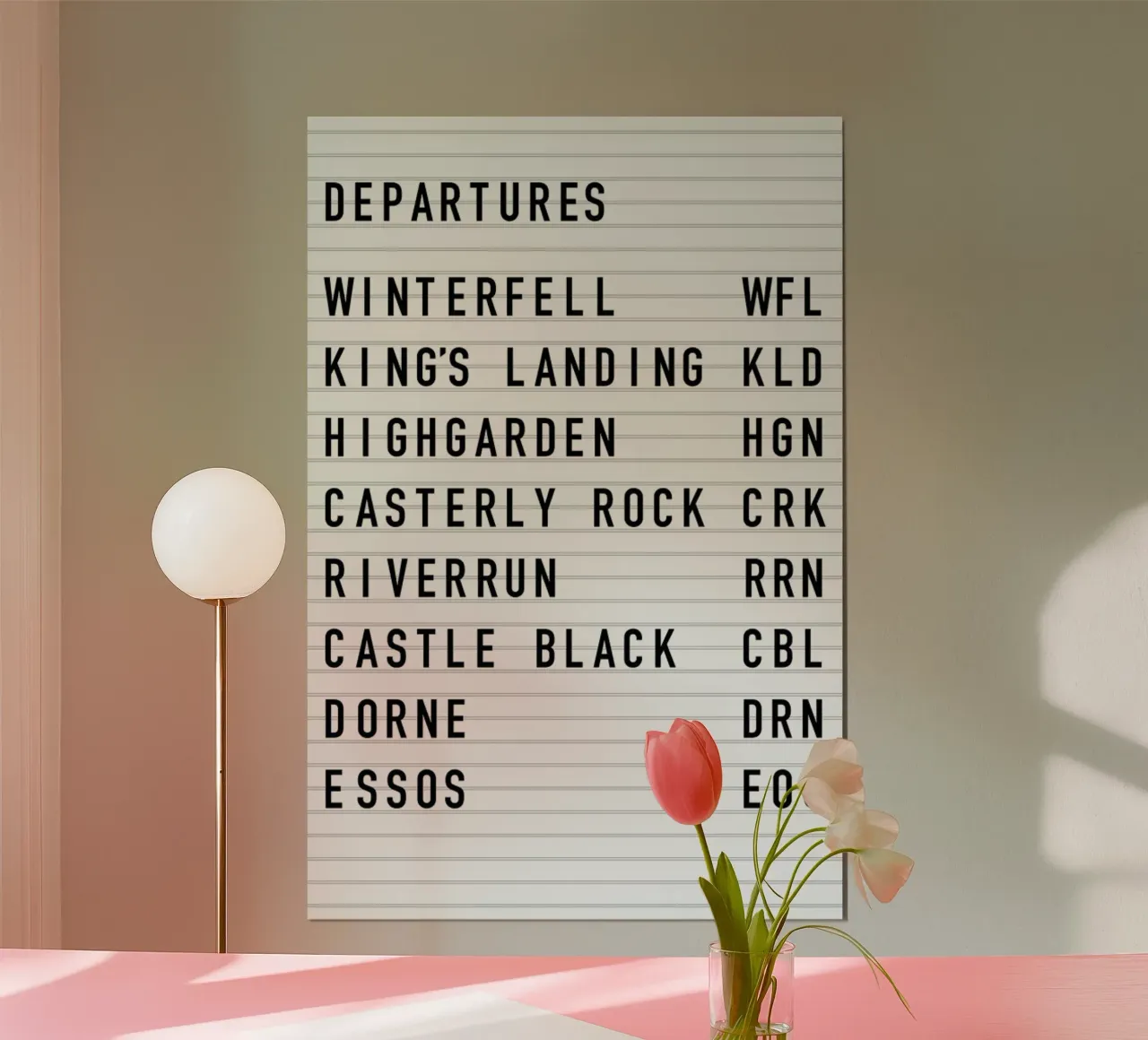Game of Thrones Destinations carta hahnemühle da daylight design studio