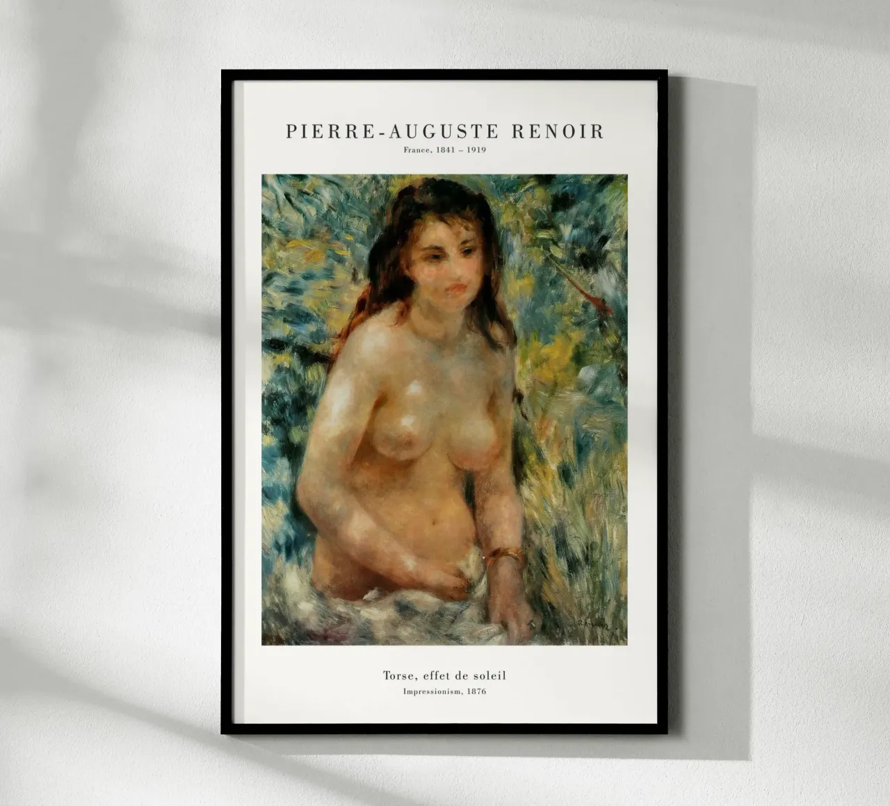 Renoir - Torso alla luce del sole 1876 poster da Old Masters
