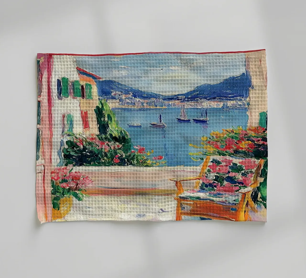Henri Matisse ispira "La conversazione in riva al mare". canovaccio da cucina da Nikis Art Studio