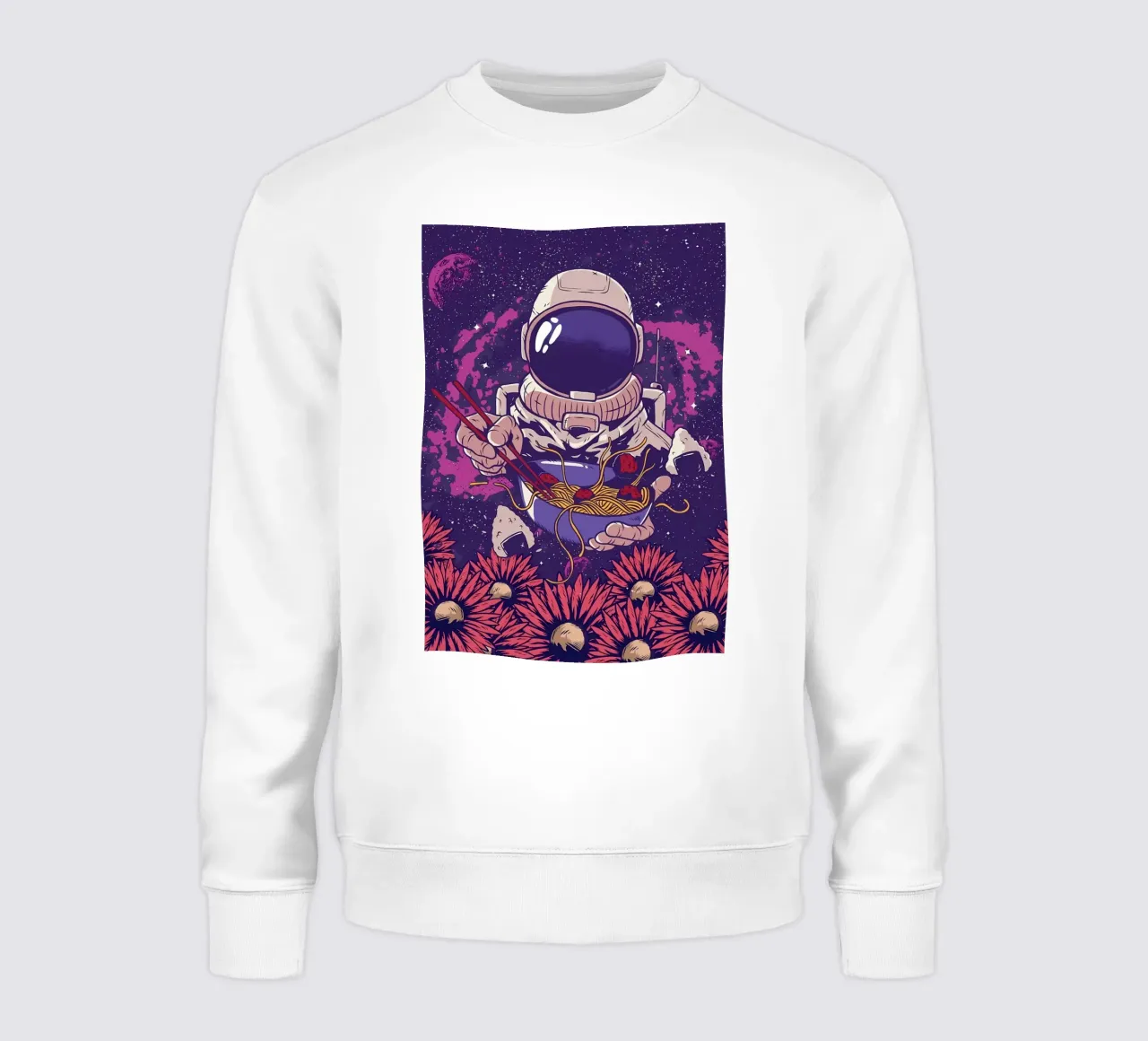 Astronauta Vaporwave Ramen felpa da diedrich