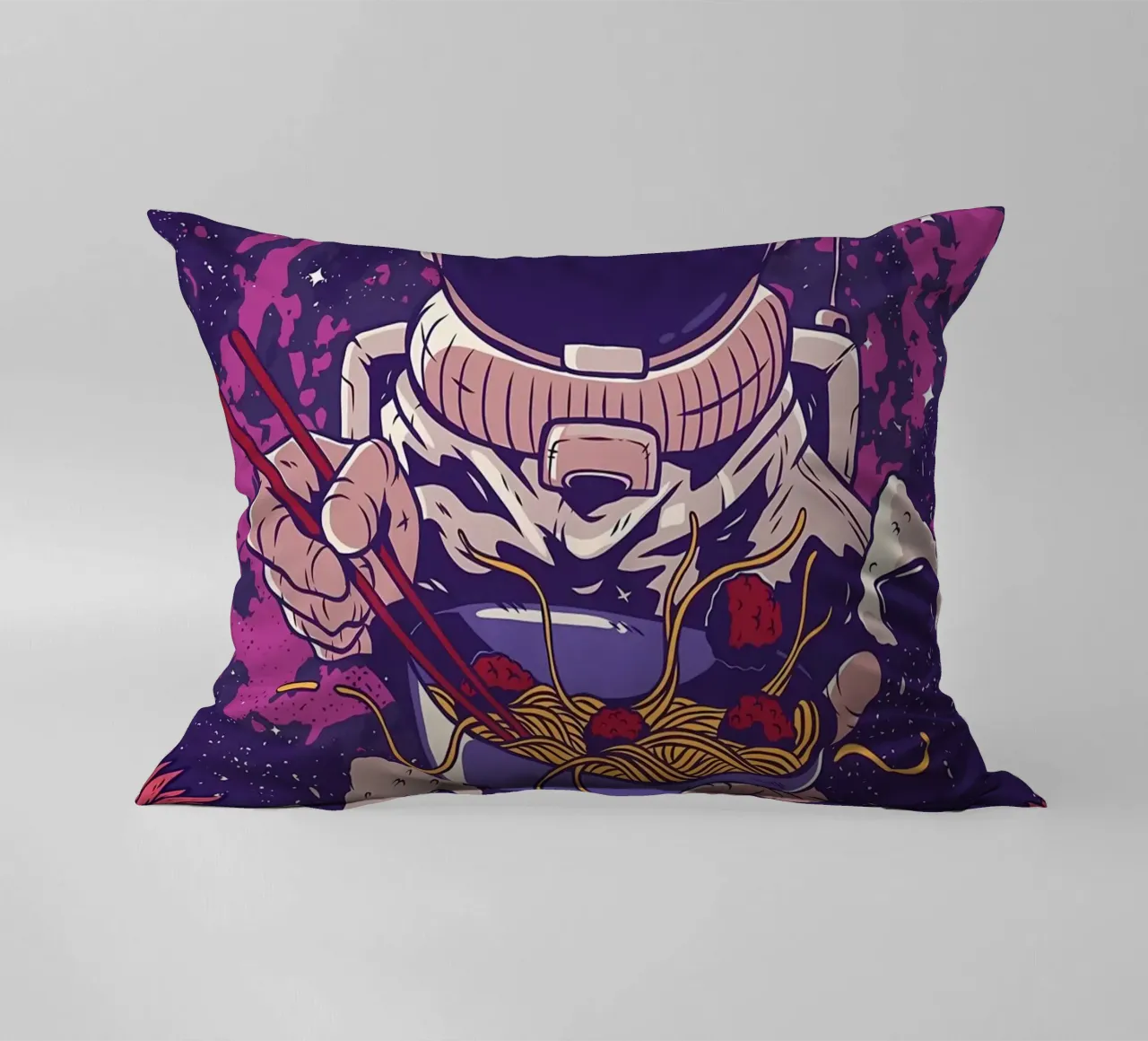 Astronauta Vaporwave Ramen cuscino da diedrich