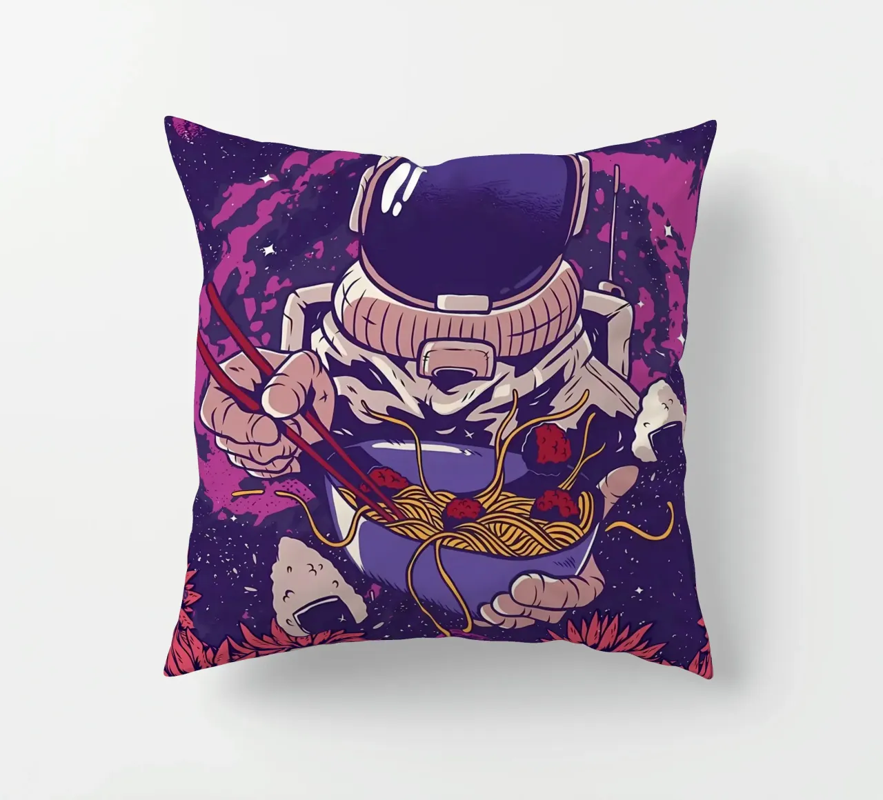 Astronauta Vaporwave Ramen cuscino da diedrich