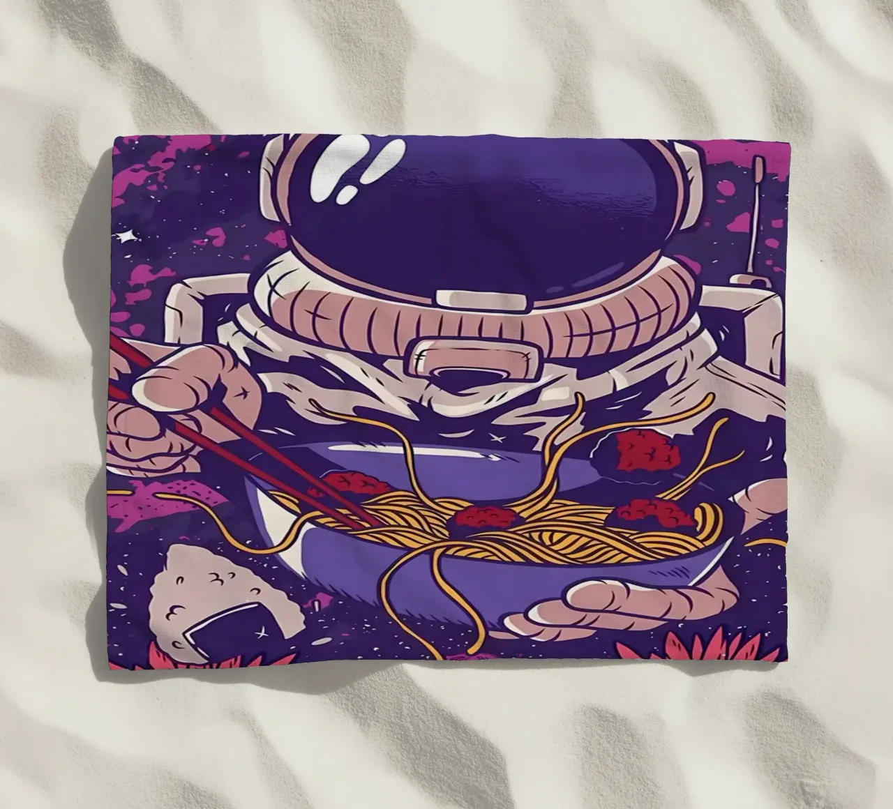 Astronauta Vaporwave Ramen telo mare da diedrich