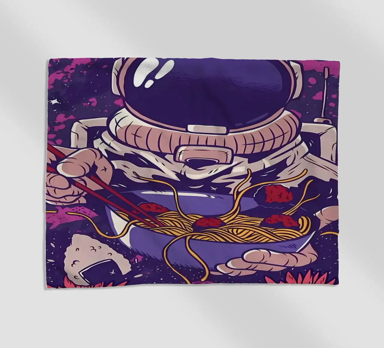 Astronauta Vaporwave Ramen telo mare da diedrich