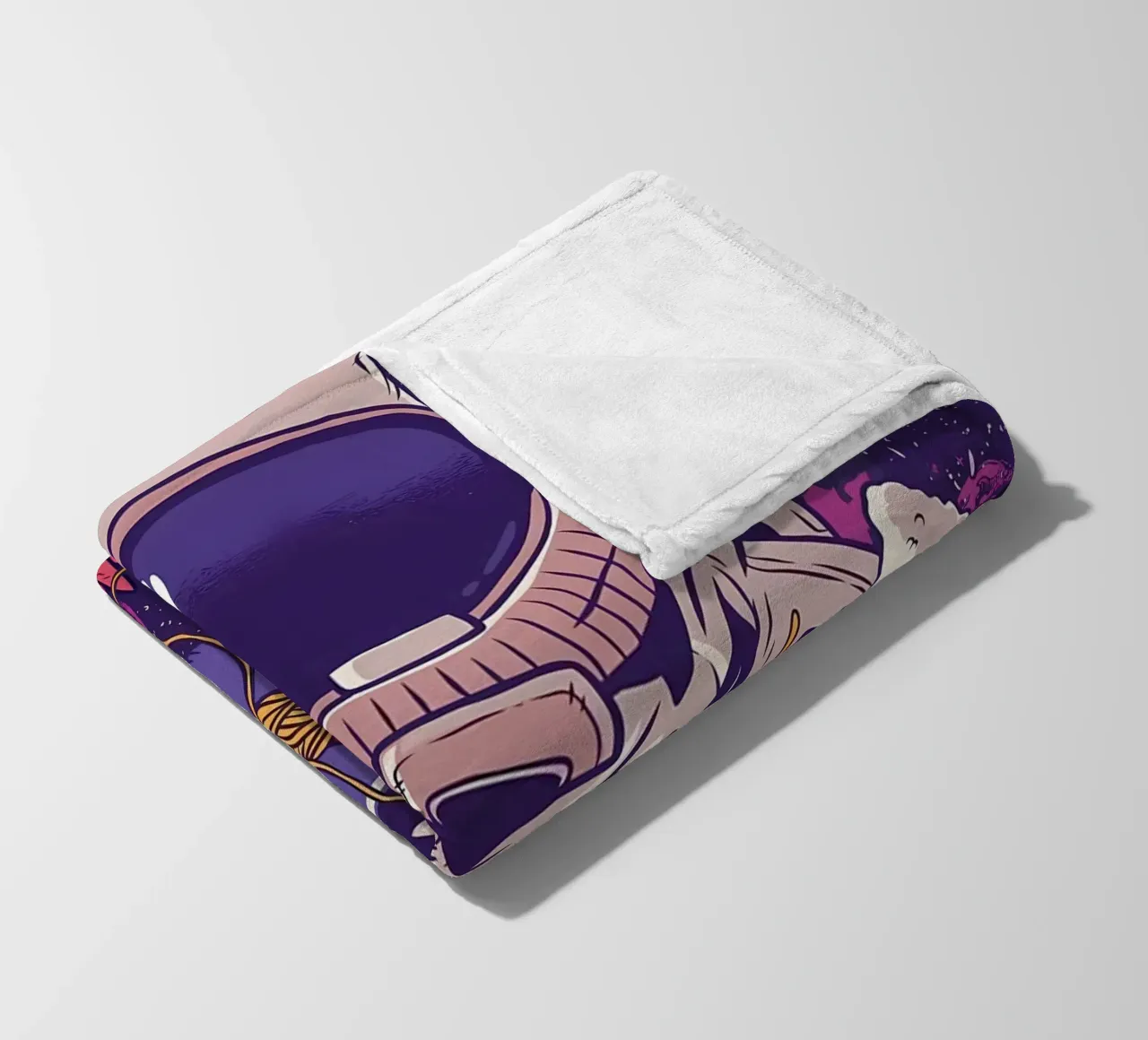Astronauta Vaporwave Ramen coperta in pile da diedrich