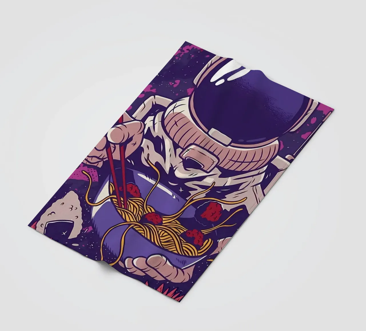Astronauta Vaporwave Ramen coperta in pile da diedrich