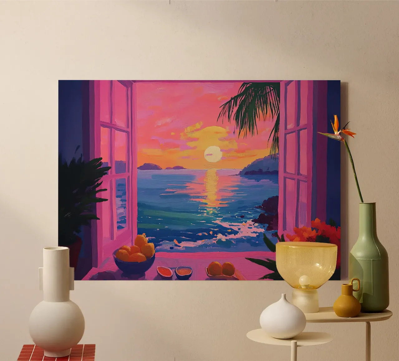 Henri Matisse inspires "Rest after reading" canvas with Floater frame by Nikis Art Studio