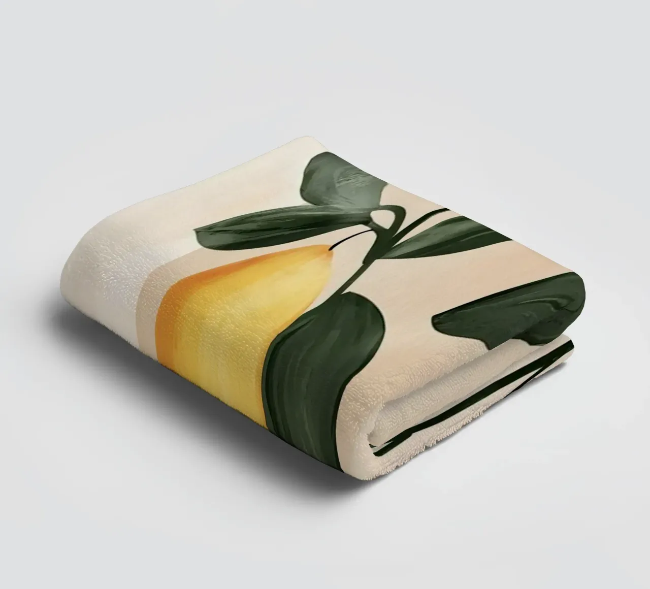 Albero di limone italiano in vaso Vintage Botanical Greenery asciugamano da bagno da Gentle Echoes Art