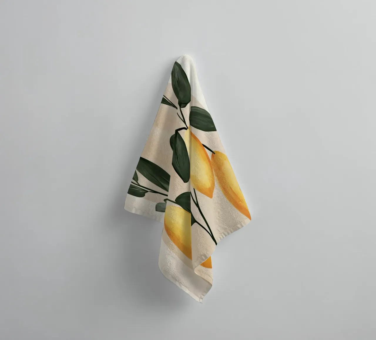 Albero di limone italiano in vaso Vintage Botanical Greenery asciugamano da bagno da Gentle Echoes Art