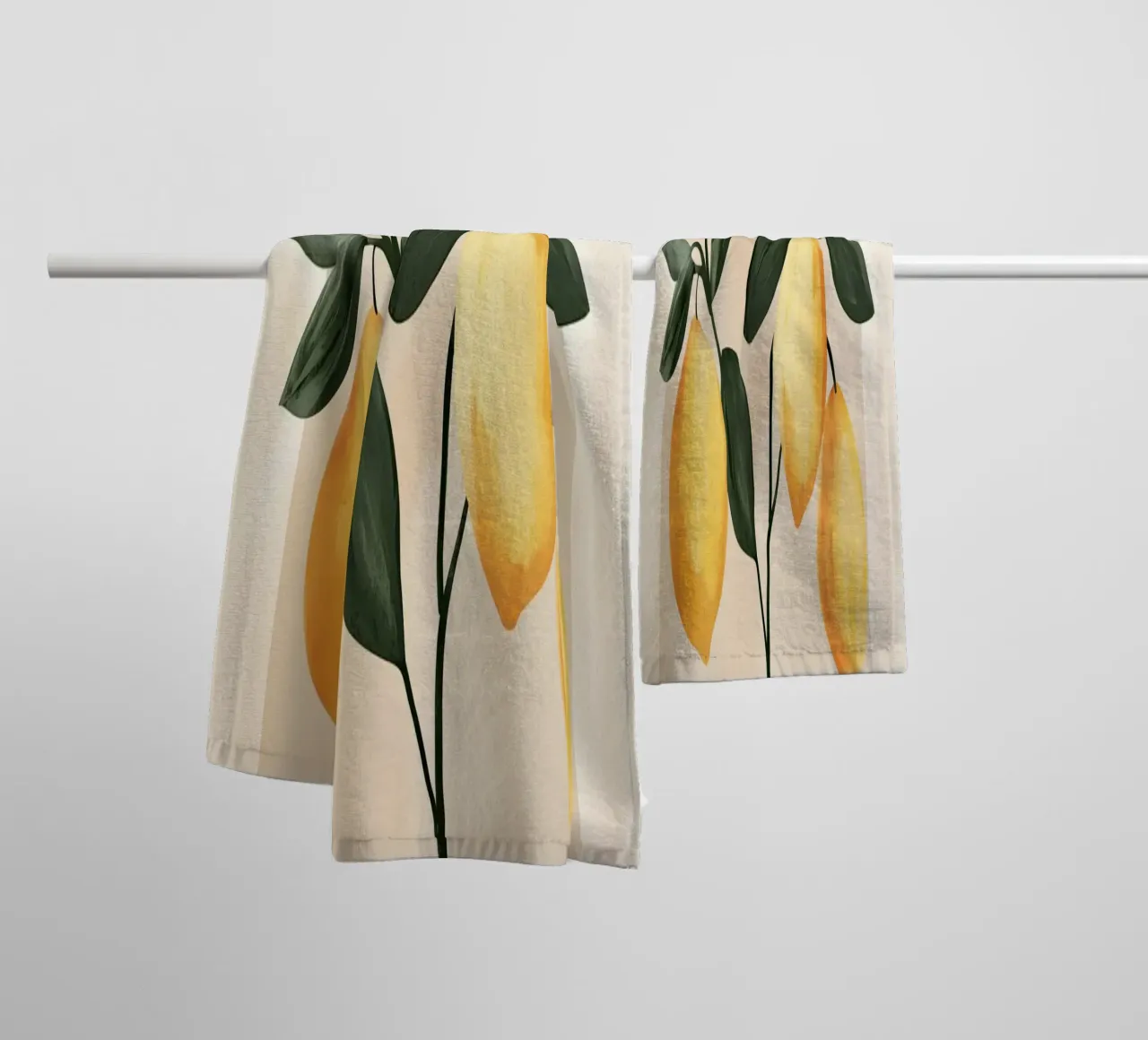 Albero di limone italiano in vaso Vintage Botanical Greenery asciugamano da bagno da Gentle Echoes Art