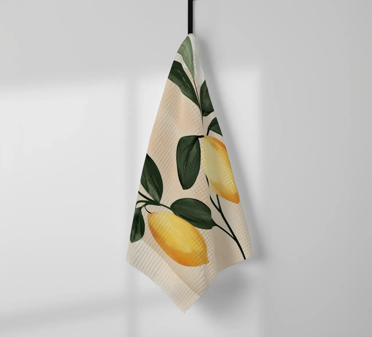Albero di limone italiano in vaso Vintage Botanical Greenery canovaccio da cucina da Gentle Echoes Art