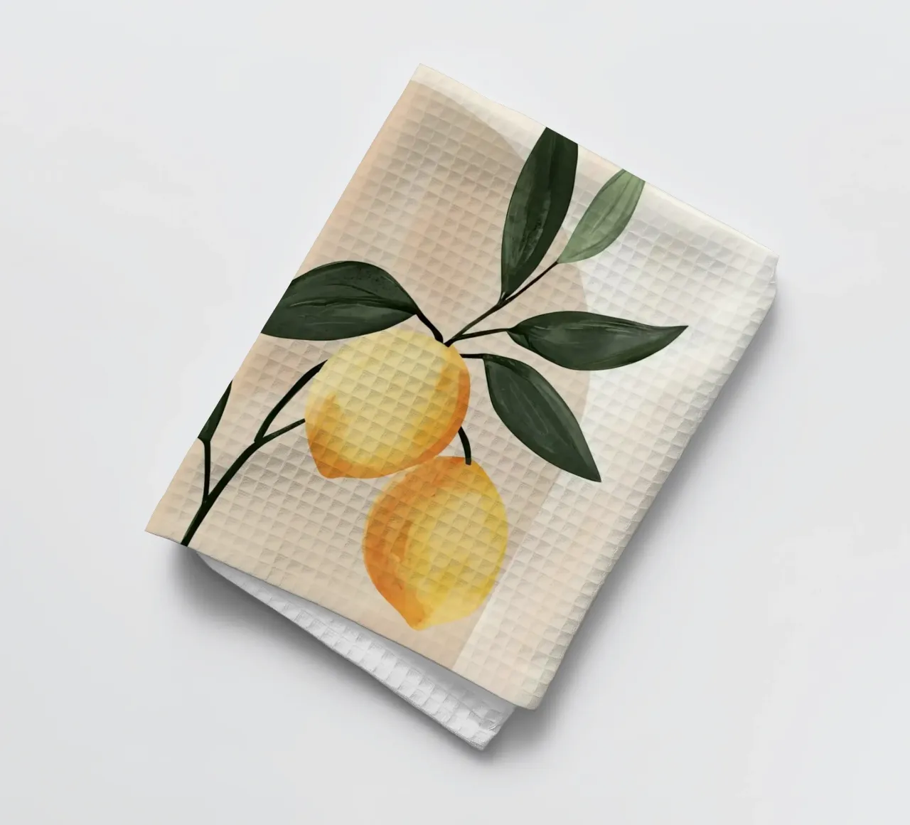 Albero di limone italiano in vaso Vintage Botanical Greenery canovaccio da cucina da Gentle Echoes Art