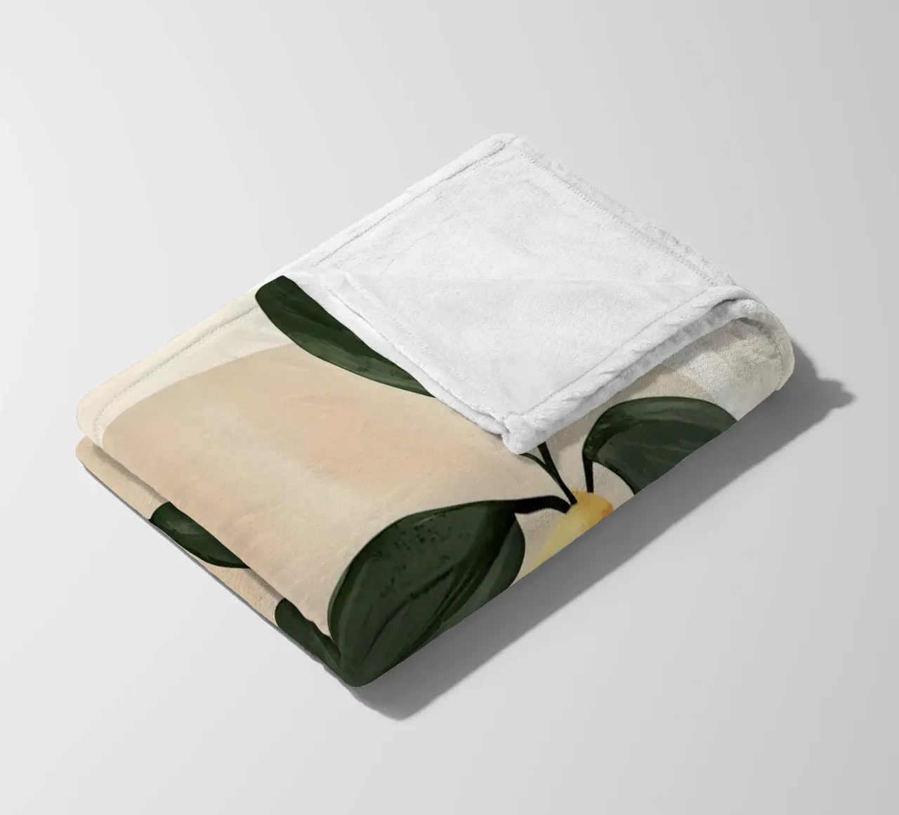 Albero di limone italiano in vaso Vintage Botanical Greenery coperta in pile da Gentle Echoes Art