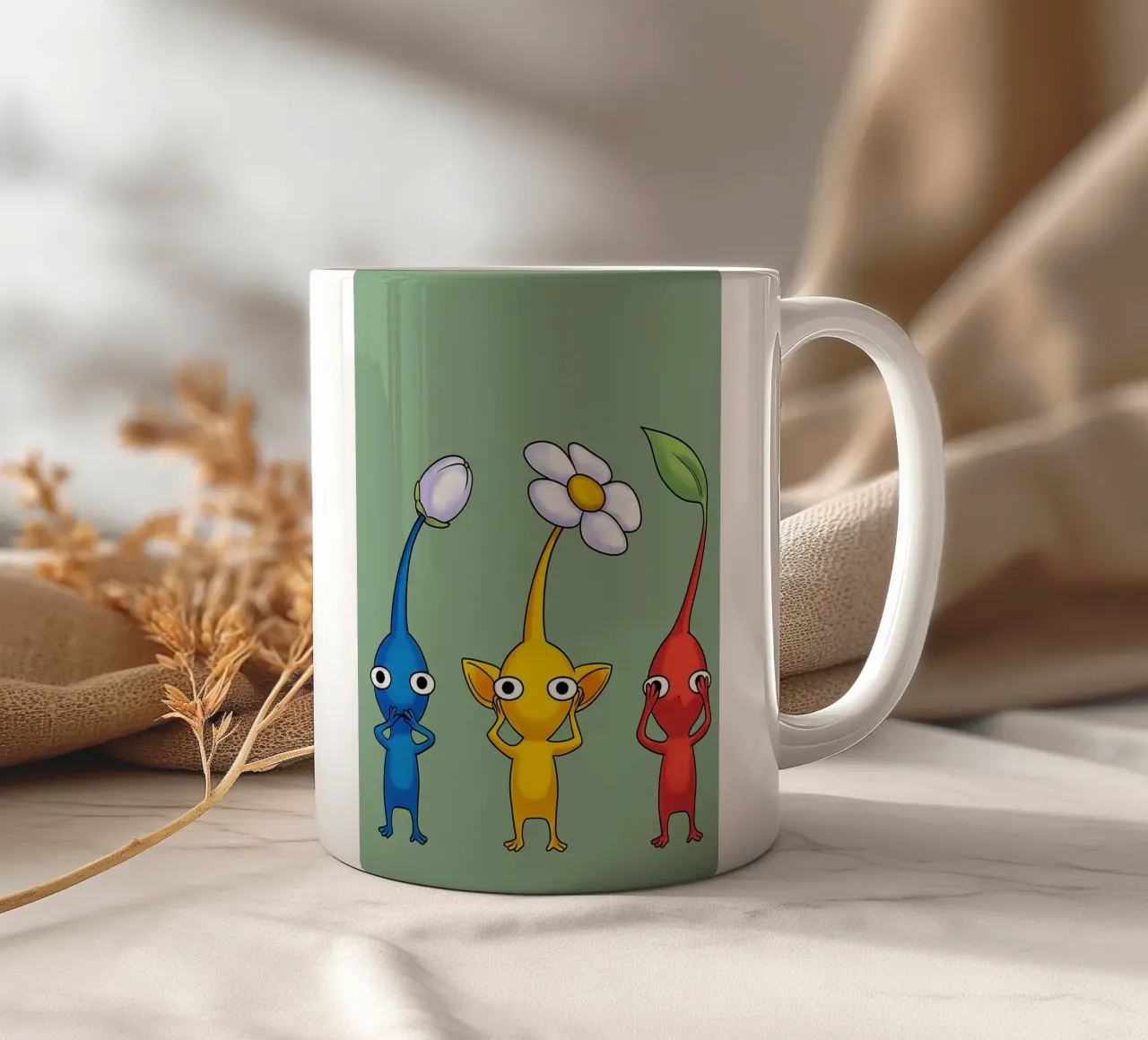 saggio pikmin tazza in ceramica da diedrich