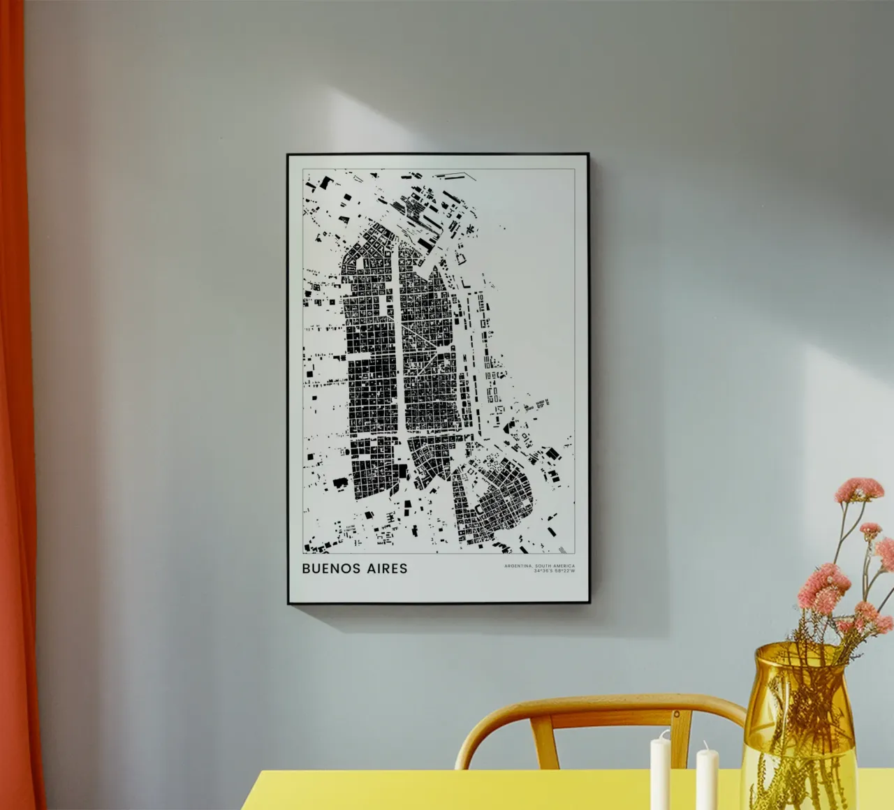 Buenos Aires plexiglass da The Cartography Collection