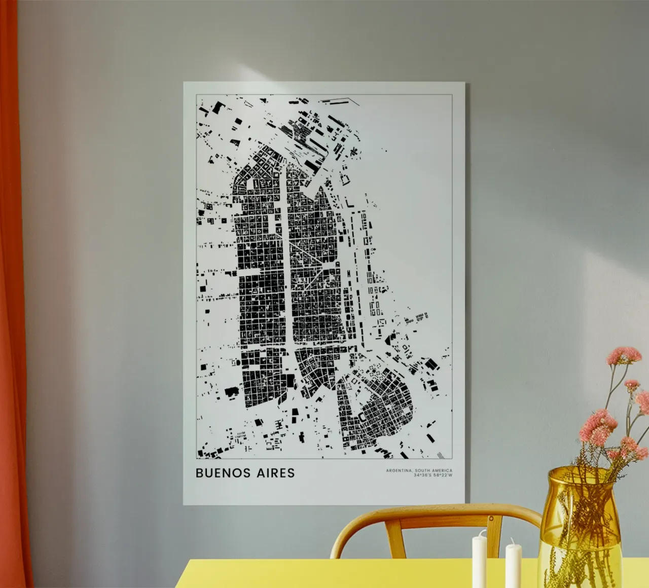 Buenos Aires plexiglass da The Cartography Collection