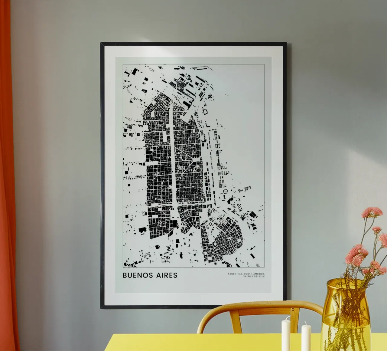 Buenos Aires poster da The Cartography Collection