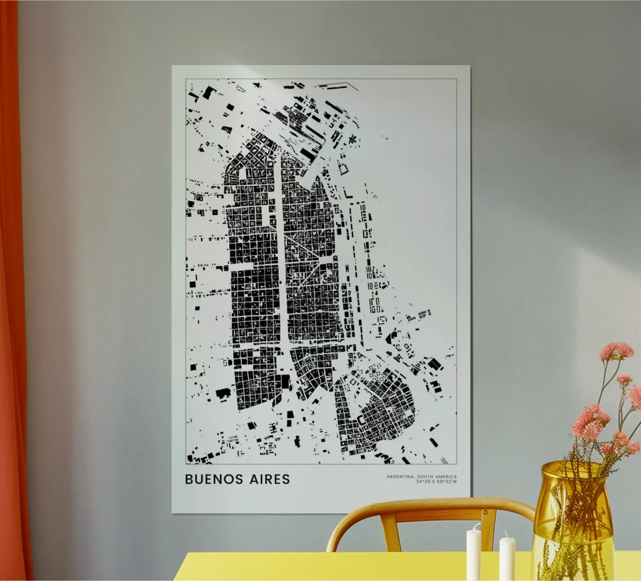 Buenos Aires poster da The Cartography Collection