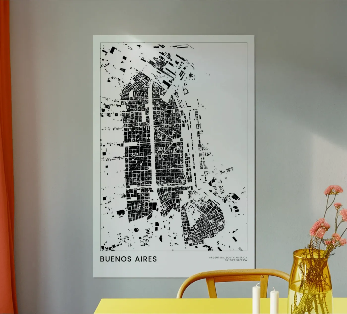 Buenos Aires poster da The Cartography Collection