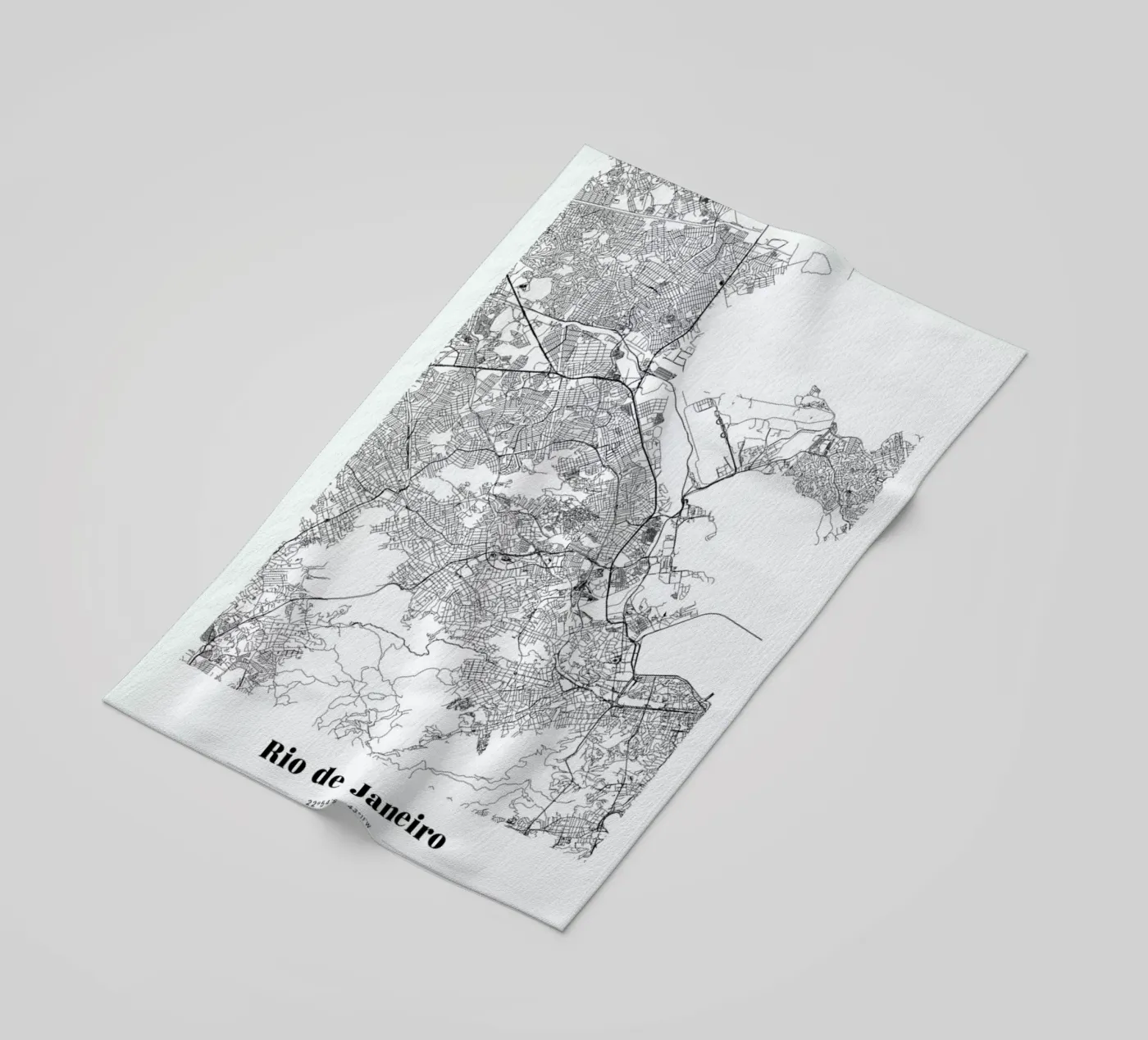 Rio de Janeiro telo mare da The Cartography Collection