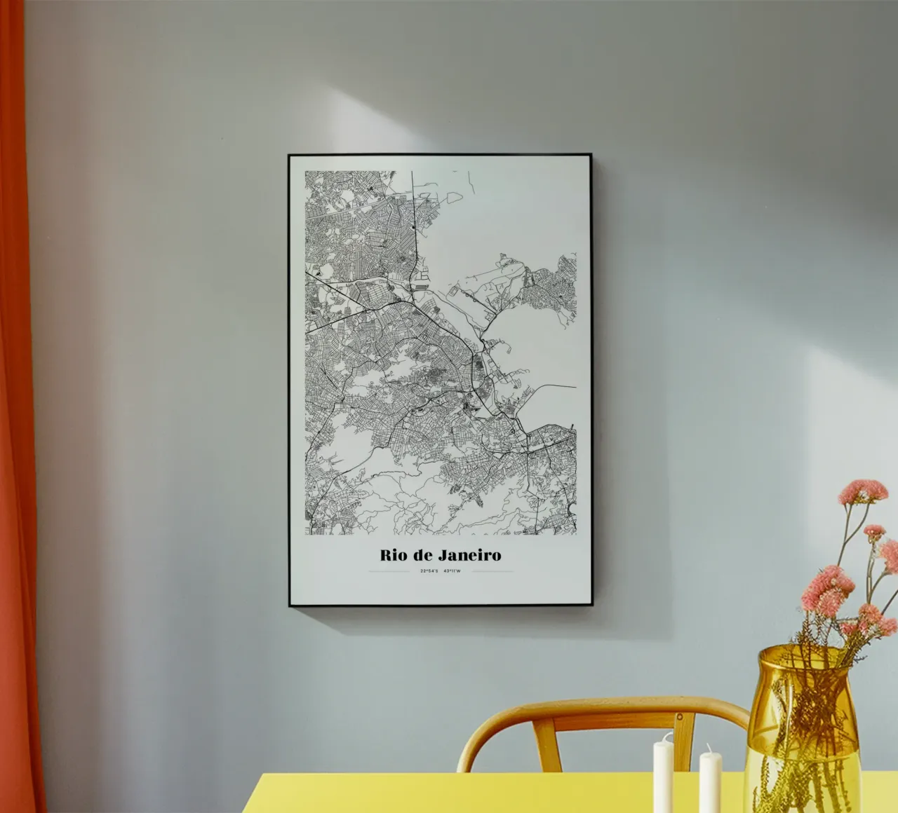 Rio de Janeiro plexiglass da The Cartography Collection