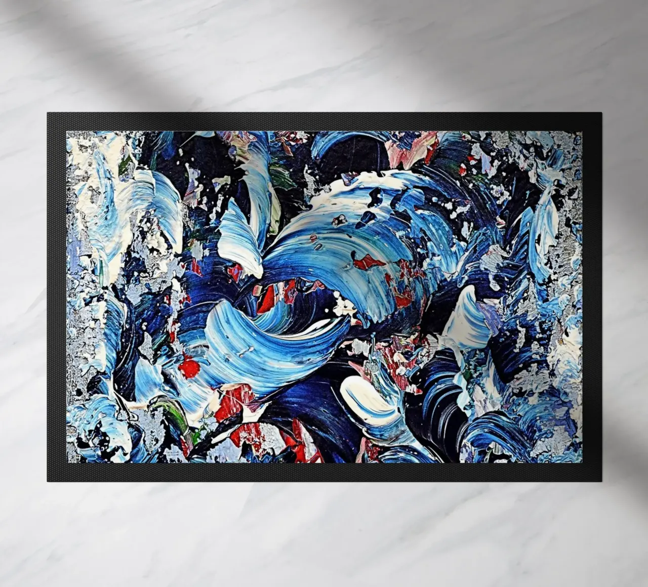 CASCADE BLEUE. zerbino da Thierry Vobmann Abstract painting