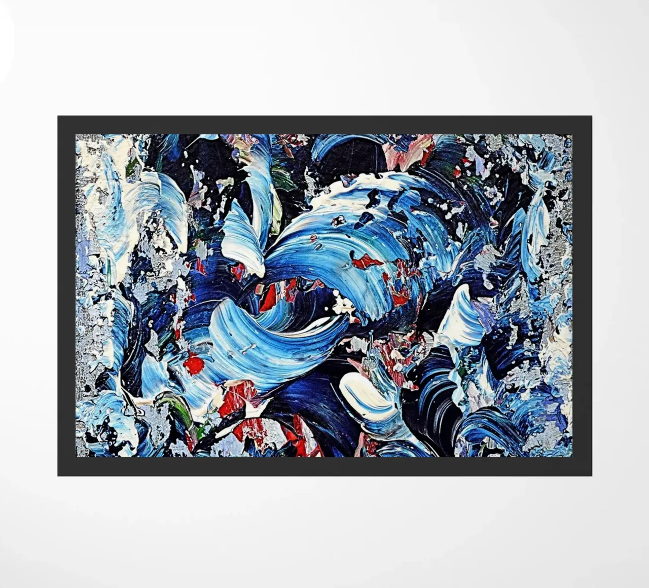 CASCADE BLEUE. zerbino da Thierry Vobmann Abstract painting