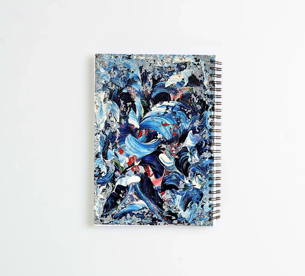 CASCADE BLEUE. spiral notebook by Thierry Vobmann Abstract painting