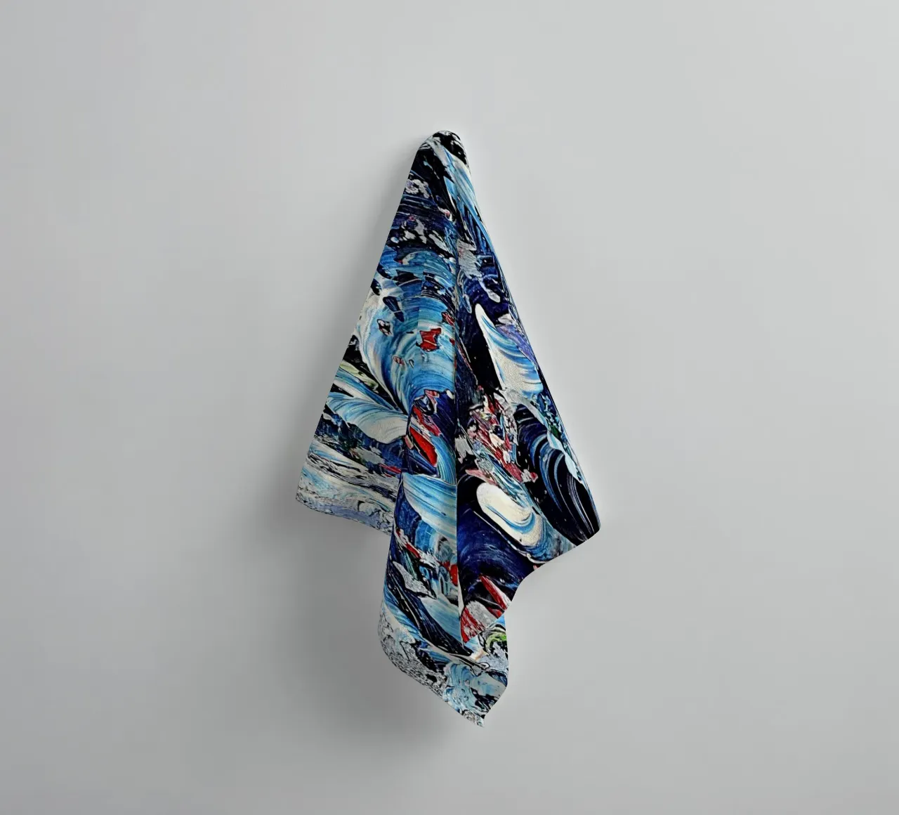 CASCADE BLEUE. asciugamano da bagno da Thierry Vobmann Abstract painting