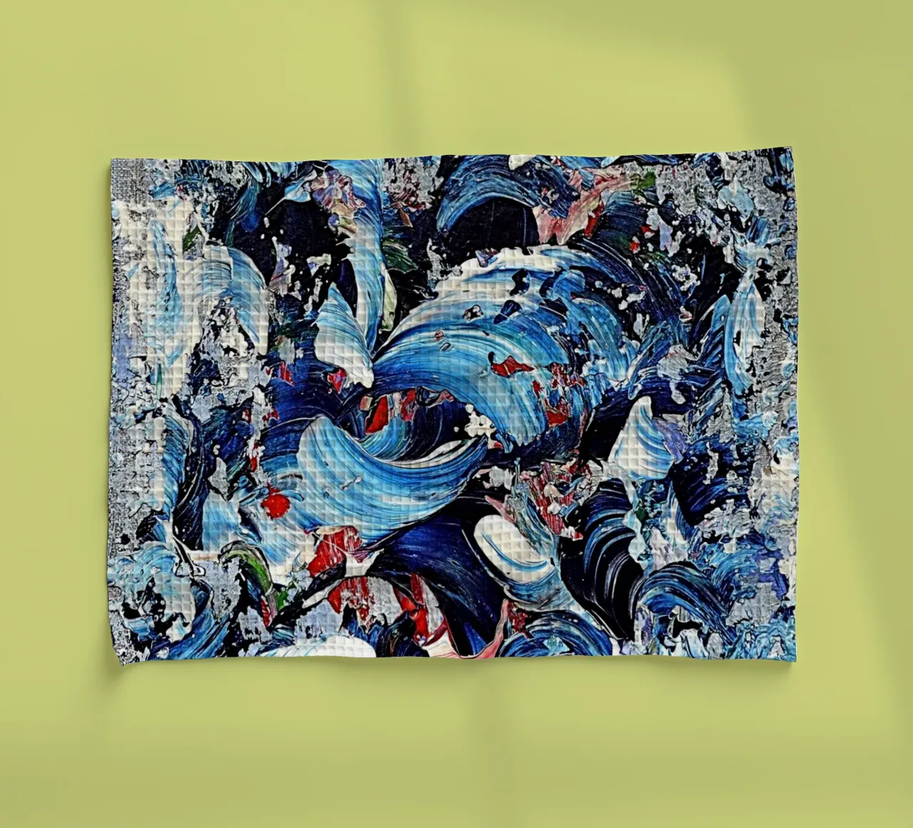 CASCADE BLEUE. canovaccio da cucina da Thierry Vobmann Abstract painting
