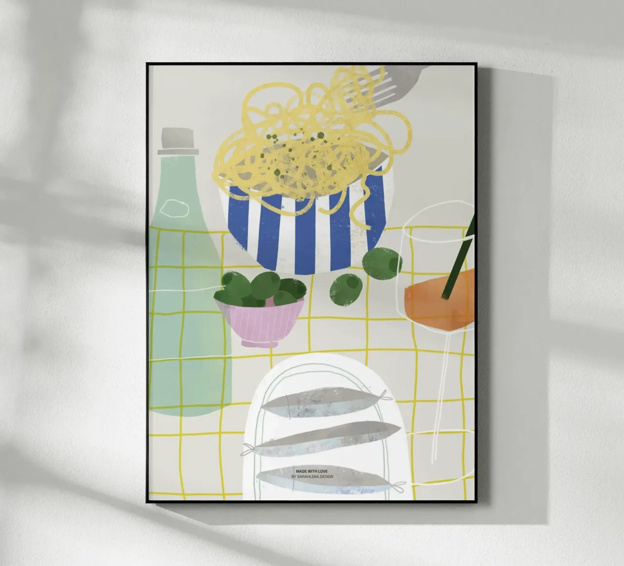 PASTA E AMORE plexiglass da sarahlenadesign